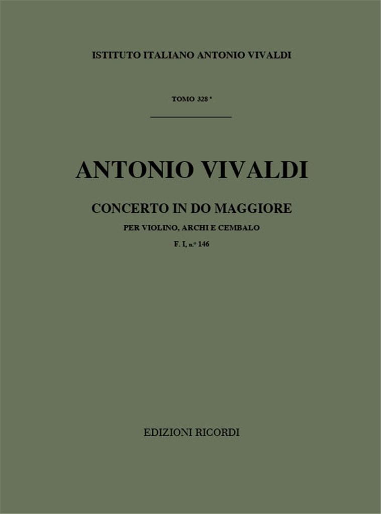 Concerti Per Vl., Archi E B.C.: In Do Rv 184